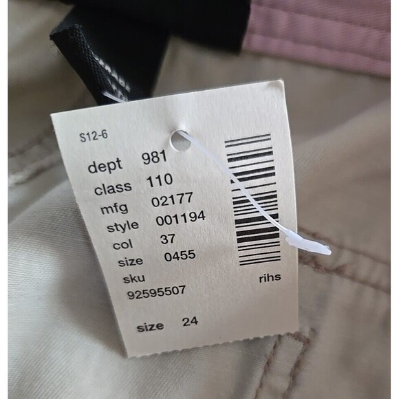 Venezia Lane Bryant Pants Khaki Drawstring Chino Casual Plus Size 24 New - Picture 7 of 7